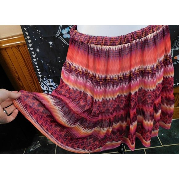 B-Wear Striped Sunset Skirt - Picture 2 of 3